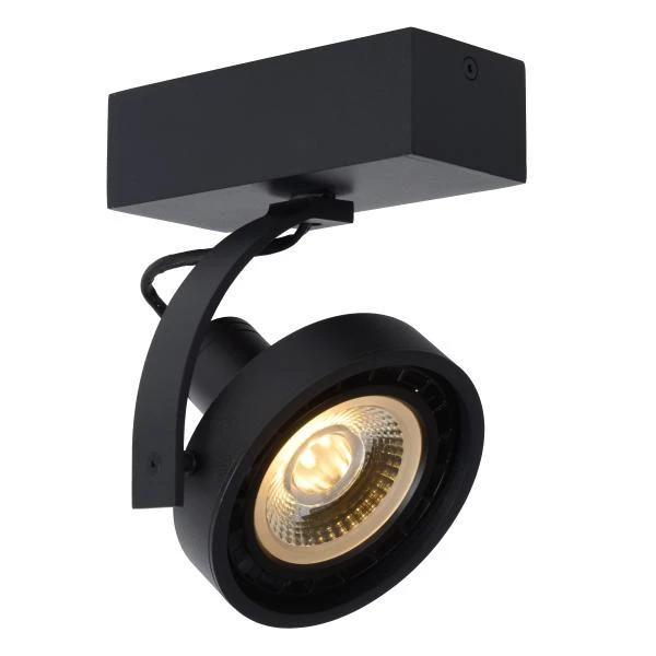 Lucide DORIAN - Plafondspot - Ø 11,7 cm - LED Dim to warm - GU10 (ES111) - 1x12W 2200K/3000K - Zwart - detail 1